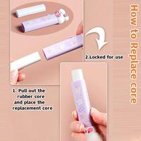 Gambar Retractable cute eraser Korea style penghapus pensil bentuk pen shape - Purple Bunny dari Lilbil Toys 2 undefined 4 Tokopedia