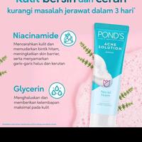 Gambar ponds acne solution facial foam 100 gr sabun jerawat dari Widyapeyek undefined 3 Tokopedia