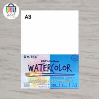 Gambar V-TEC Watercolor Paper A3 Kertas Gambar 300gsm 5 Sheets dari Any Art undefined 2 Tokopedia