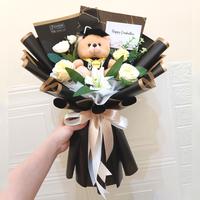 Gambar Graduation Flower Hand Bouquet | Buket Bunga Boneka Wisuda Bandung dari Eveon undefined 2 Tokopedia