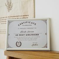 Gambar Built a Box - Certificate Best Award/ Certificate of Appreciation - Best Girlfriend dari Hanamigifts undefined 2 Tokopedia