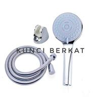 Gambar Kran Mixer Putar/Kran Bathup Putar/Keran Panas Dingin Crome/HitamBlack - Hitam dari Kunci Berkat undefined 5 Tokopedia