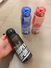 Gambar MINISO  Botol Minum SUPER SPORT Plastik (isi 700ml) - Black dari LEELOUF Shop undefined 1 Tokopedia