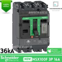 Gambar MCCB Schneider 3p 16a NSX100F 3 Phase 16 Ampere 36kA C10F3TM016 New dari HousewareIDx undefined 1 Tokopedia