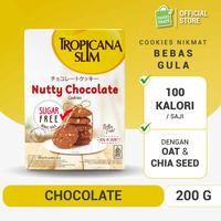 Gambar Tropicana Slim Nutty Chocolate Cookies 200gr - Snack Bebas Gula dari Nutrimart Store undefined 1 Tokopedia