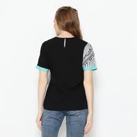 Gambar Blouse Batik Wanita - Atasan Batik - Bhatara Batik Minori - Baju Batik Modern Lengan Pendek - Black 5559, S-M dari Bhatara Batik undefined 2 Tokopedia