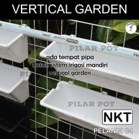 Gambar Pot Bunga Tanaman Vertical Tempel Gantung 35 cm - NKT PELANGI 04 HITAM dari pilar pot undefined 5 Tokopedia