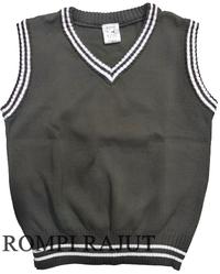 Gambar Rompi Rajut Anak Sekolah Laki Laki Perempuan Model Vest Korea - Abu-abu, SMA dari Knit Cozy undefined 1 Tokopedia