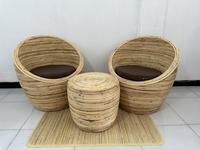 Gambar 1 Set Kursi Tamu Rotan Cirebon Unik Artistik - 2 Kursi + 1 Meja dari Pi Factory undefined 4 Tokopedia