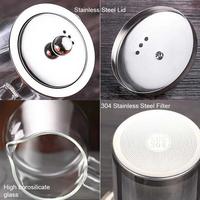 Gambar Saringan Teh Stainless Teko Kaca Teh 950 ML - 950ml dari Viv Coffee undefined 2 Tokopedia