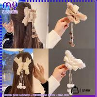 Gambar Jepit Rambut Motif Pita Rumbai Jedai Bulu Pompom Aksesoris Rambut - LOVE COKLAT dari Mynoona Toona undefined 1 Tokopedia