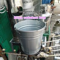 Gambar ember galvanis 5 liter / ember kaleng anti karat / pot kaleng tebal dari ELISA STORE JKT 99 Kota Administrasi Jakarta Barat 1 Tokopedia