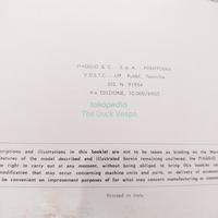 Gambar Buku Panduan / Manual Book Vespa Super 66 original dari theduckvespa undefined 5 Tokopedia