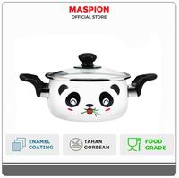 Gambar PANCI ENAMEL BRILLIANT HELLO PANDA MASAK SAYUR SOP TEBAL - 22cm dari Toko Dapur Perabot undefined 1 Tokopedia