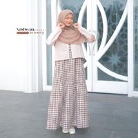 Gambar Nashwaa Dress Kombinasi Rompi Menyatu Casual Outfit by Riskirich - Black, XS dari RiskiRich Butik undefined 1 Tokopedia
