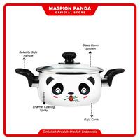Gambar PANCI ENAMEL BRILLIANT HELLO PANDA MASAK SAYUR SOP TEBAL - 22cm dari Toko Dapur Perabot undefined 3 Tokopedia
