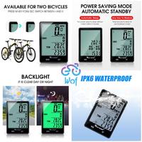 Gambar WEST BIKING 029 Komputer Speedometer + Barfly Sepeda Wireless-Wired Computer Bicycle MTB Road Bike Rainproof Odometer Stopwatch for Cycling Digital Large Screen Waterproof LCD Backlight YP0702029 - Wireless dari Wof Wheel of Fortune Official undefined 5 Tokopedia