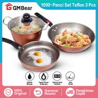 Gambar GM Bear Panci Wajan Penggorengan Set 3Pcs P0220 - Arria Panci Set - Wajan 1090 dari GM Bear undefined 1 Tokopedia