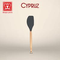 Gambar CYPRUZ Spatula Lengkung Baking Silikon Codet Sutil Gagang Kayu Sodet dari Maju Jaya Online Shop undefined 1 Tokopedia