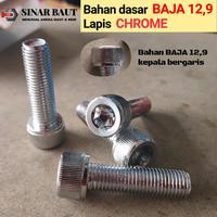 Gambar Baut L Chrome L Krum 5M 6M 8M NIKEL KRUM - 5x10 dari Sinar Baut Medan undefined 2 Tokopedia