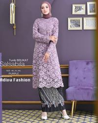 Gambar Atasan Kebaya Brukat Tunik Maroon dan Warna Lain nya - ATASAN MAROON, XXL dari Toko Kebaya Nusantara undefined 5 Tokopedia