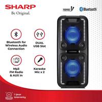 Gambar SHARP SPEAKER AKTIF PARTY PS-930 PS930 PORTABLE BATERAI AKI dari Semeru Elektronik Solo undefined 2 Tokopedia