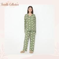 Gambar Greet Night Wear Set Piyama Wanita Lengan Panjang Tencel Tc-048 Ptpk dari barmawika undefined 4 Tokopedia