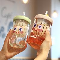 Gambar BOTOL MINUM KACA INFUSED WATER EMOJI - BOTTLE EMOJI FREE SEDOTAN - Hijau, TANPA NAMA dari Pinter Cetak undefined 2 Tokopedia