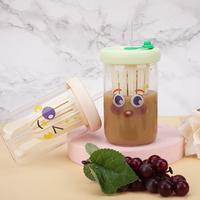 Gambar BOTOL MINUM KACA INFUSED WATER EMOJI - BOTTLE EMOJI FREE SEDOTAN - Hijau, TANPA NAMA dari Pinter Cetak undefined 4 Tokopedia