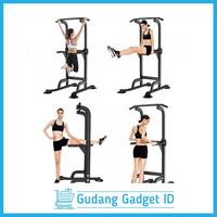 Gambar Alat Fitness Pull Up Bar Station Chin Up Push Up Pullup Gym Portable - Black dari TIGER _SPORT undefined 2 Tokopedia