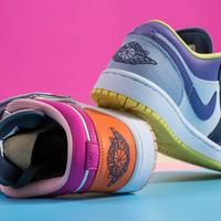 Gambar Air jordan 1 low se mismatch purple magenta dari firstgoodstore undefined 4 Tokopedia