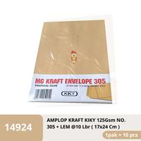 Gambar Amplop Coklat Lem Kiky 305 Kraft Envelope 125 gsm 17x24 cm Isi 10 Pcs dari Bali Stationery undefined 2 Tokopedia