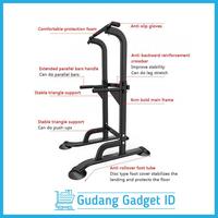 Gambar Alat Fitness Pull Up Bar Station Chin Up Push Up Pullup Gym Portable - Black dari TIGER _SPORT undefined 5 Tokopedia