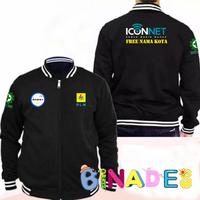 Gambar JAKET VARSITY LIST PUTIH ZIPPER LOGO ICON.NET FREE NAMA DAERAH AGOKAOS - XL, NAVY dari BINADES undefined 2 Tokopedia