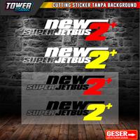 Gambar Stiker cutting NEW SUPER JETBUS 2+ sticker bis bus - Putih + Merah, 80cm x 18cm dari Tower Sticker undefined 1 Tokopedia
