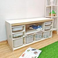 Gambar SAPPORO-RAK SERBAGUNA 12 SLOT DG KOLOM ATAS - Dengan box, Natural dari Wildhabeshoku undefined 1 Tokopedia