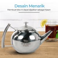 Gambar Teko Teh Kettle Pot 1 Liter Filter Saringan - Golden dari PAPDI Store undefined 4 Tokopedia