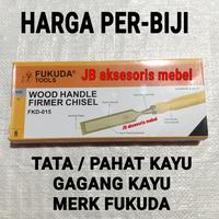 Gambar TATA PAHAT KAYU 1/4" (6 mm) Merk FUKUDA / TATAH PISAU UKIR KAYU 6mm dari JB aksesoris mebel undefined 4 Tokopedia