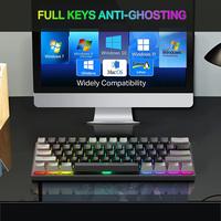 Gambar E-YOOSO Z686 68% Mini RGB Hotswap Mechanical Gaming Keyboard - Blue Switch dari GX COMP undefined 2 Tokopedia