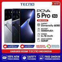 Gambar Tecno Pova 5 Pro 5G 8/256 GB Up To RAM 16GB (8+8GB) Garansi Resmi - Dark Illusion dari New Era Ponsel undefined 1 Tokopedia