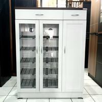 Gambar RAK LEMARI SEPATU SANDAL 3 PINTU + LACI dari Cahaya Bulan Furniture undefined 1 Tokopedia