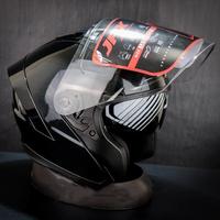 Gambar JPX HELM NOVA X V2 SOLID BLACK METALIC - DOUBLE VISOR - M dari KOMANDO HELM undefined 2 Tokopedia