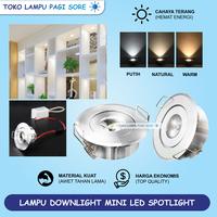 Gambar Lampu Downlight Spotlight LED 1 Watt 1W Mini Sorot Hias Plafon dari Pagi Sore Elektrik undefined 1 Tokopedia