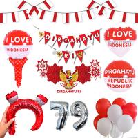 Gambar BALON DEKORASI 17 AGUSTUSAN BALON MERAH PUTIH DEKORASI HIASAN DINDING - BALON HUT RI dari Scarllet Party undefined 1 Tokopedia