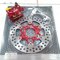 Gambar kaliper kyta knv3 2p plus bracket disc psm 220mm vario 125 150 led old/ vario 125 bohlam kzr/ all new vario 125 150 piringan baut 4/ caliver ktc kytaco 2 piston knv2 + bracket 220 + cakram psm 220mm floating cnc/ vario 110/ beat fi esp/ scoopy esp/ genio - Hitam dari venom speed shop undefined 1 Tokopedia
