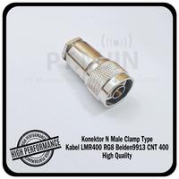 Gambar Konektor N Male Clamp LMR400 RG8 High Quality  Suhner dari PT.MJIN undefined 1 Tokopedia