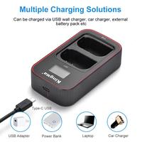 Gambar BATTERY DMW BLK-22 for Panasonic Lumix S5,S5II, GH5, GH5s, G9 etc With Dual Slot LCD Charger dari Universal Kamera undefined 4 Tokopedia