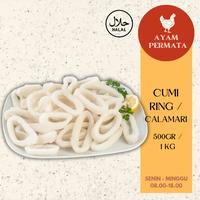 Gambar Cumi Ring Calamari Frozen Kupas Besar Potong Calamary Goreng Tepung - 500gr dari Ayam Fresh Permata undefined 1 Tokopedia