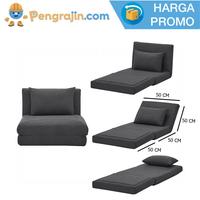 Gambar TIAN - Kursi lantai sandaran lipat folding sofa Premium edition - 80x40x6, Hitam dari Pengrajin-com undefined 2 Tokopedia