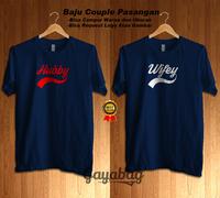 Gambar tshirt kaos baju couple pasangan suami istri hubby wifey02 best seller dari Gayabag Only undefined 2 Tokopedia